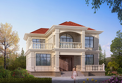 農(nóng)村二層自建別墅，自帶大露臺(tái)，人見(jiàn)人愛(ài)。