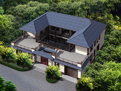 超大二層四合院，帶車(chē)庫(kù)加健身房，經(jīng)典不過(guò)時(shí)！