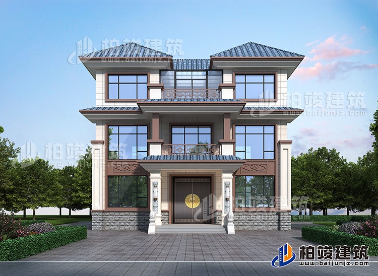 江西省余干區(qū)定制設計的自建房設計圖紙，很多人選擇的款式。