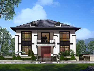 農村別墅的設計圖紙和效果圖，美麗家園。