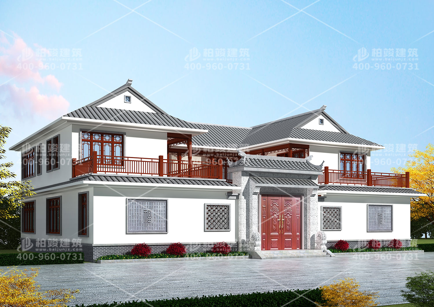 安鄉(xiāng)梅總定制四合院別墅設(shè)計圖。