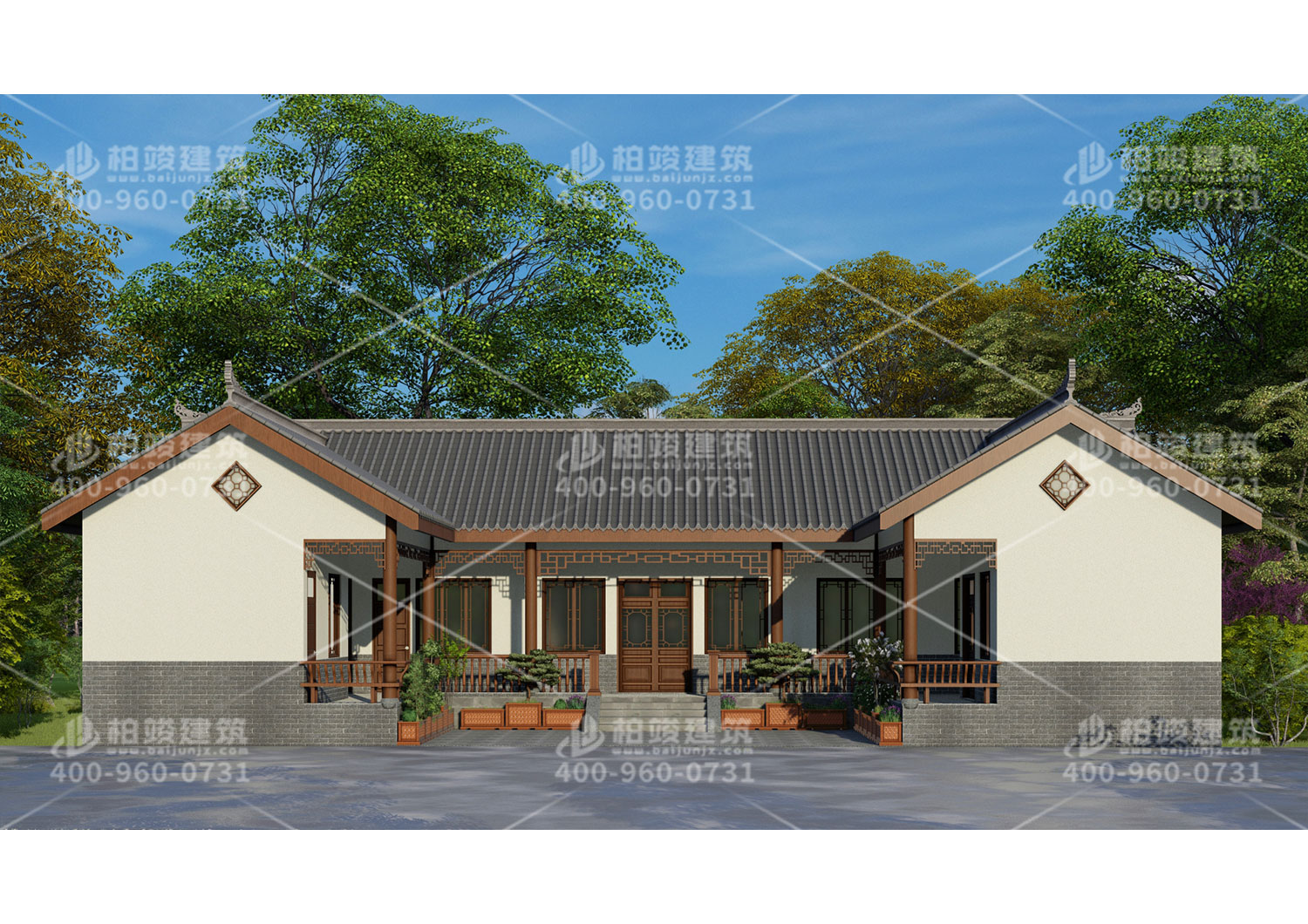 四合院自建房效果圖，經(jīng)濟(jì)實(shí)惠戶型方便。