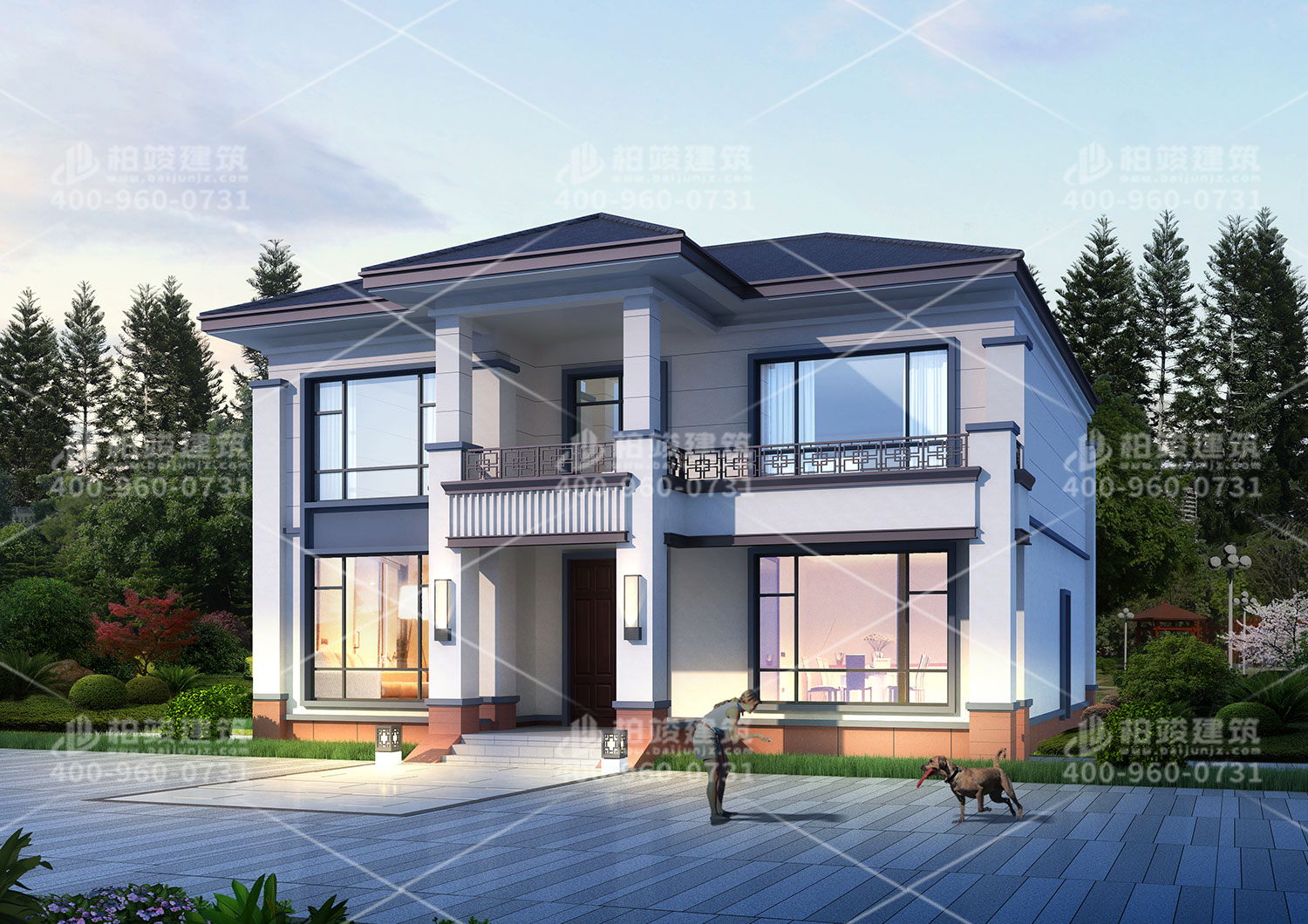 空間十足的別墅設(shè)計(jì)效果圖。