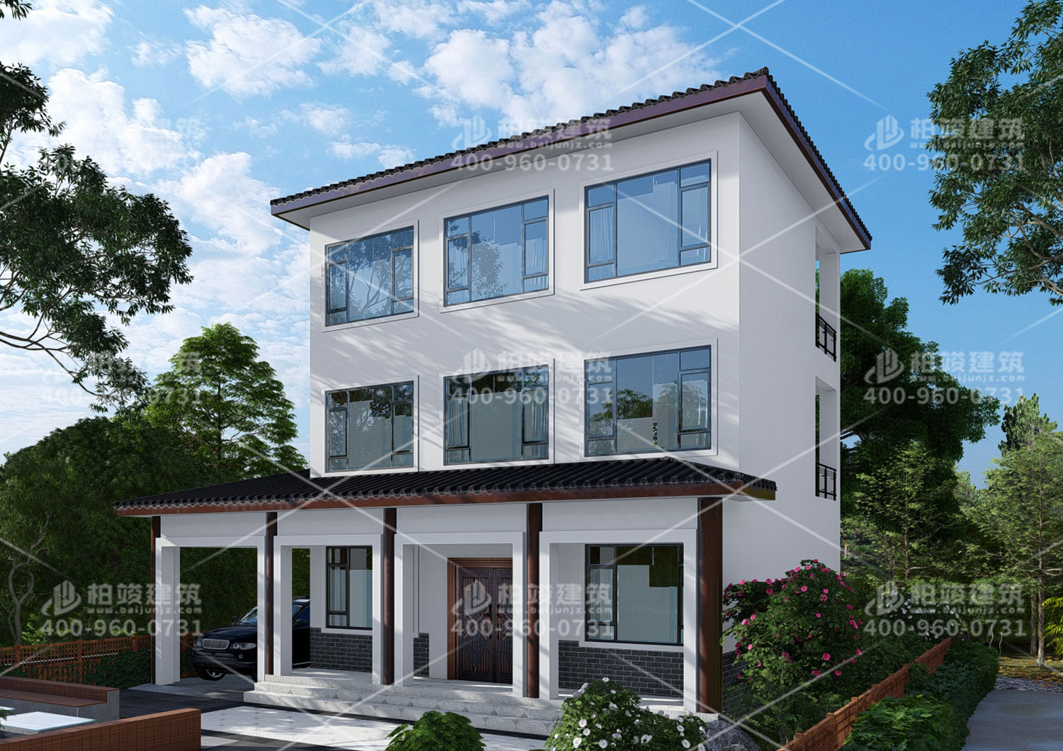 農(nóng)村二層小別墅設(shè)計(jì)圖，實(shí)用就選二層別墅。