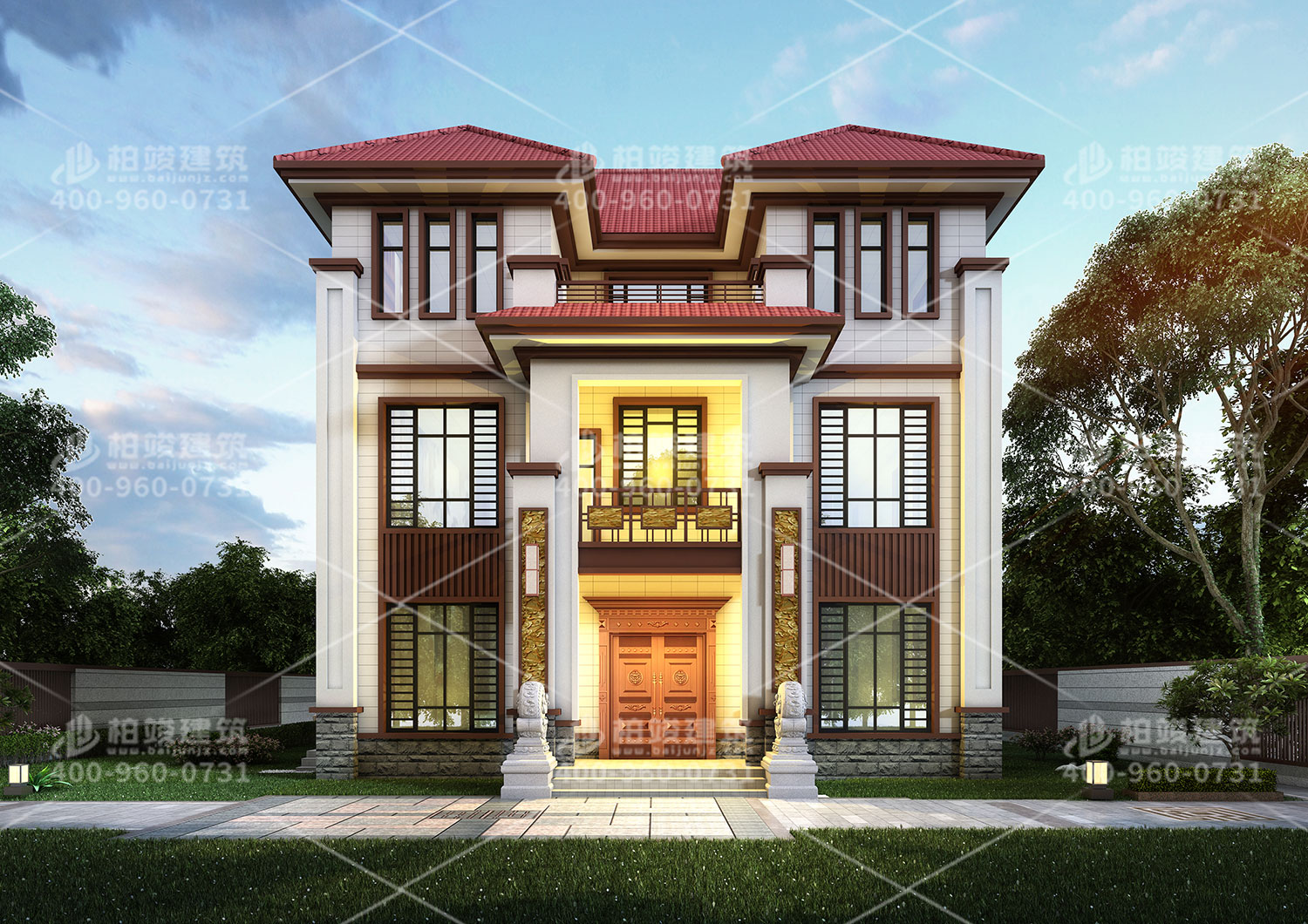 農(nóng)村房屋設(shè)計效果圖大全，樸實自建房。