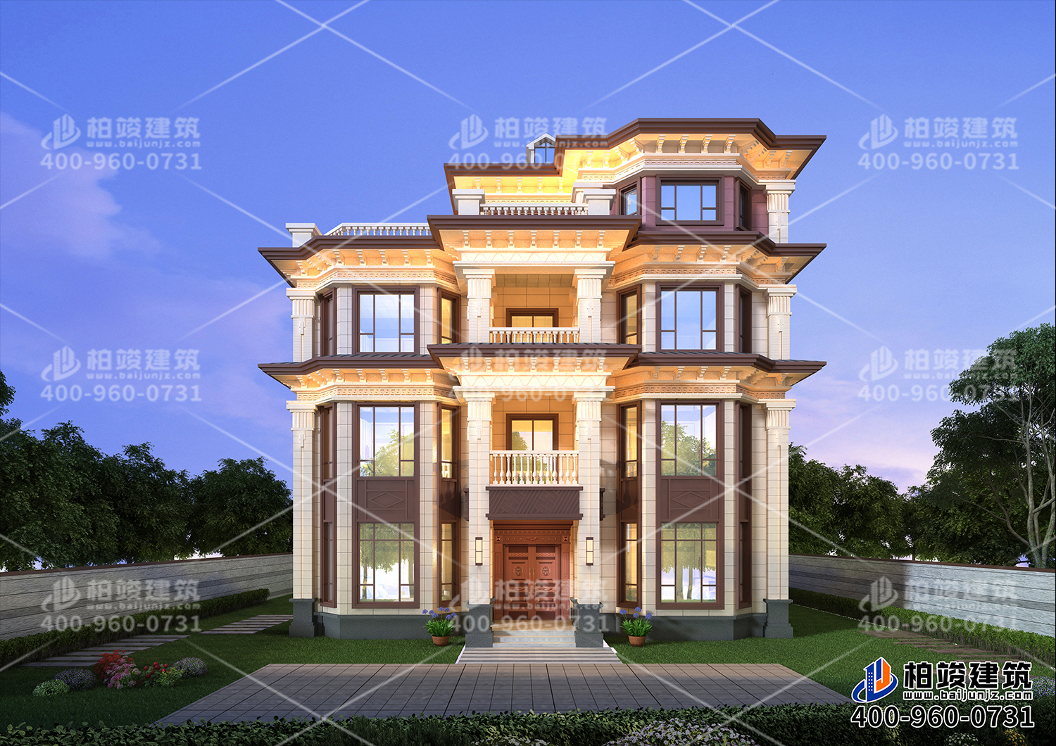 三層別墅自建房，大氣又美觀讓人愛(ài)不釋手。