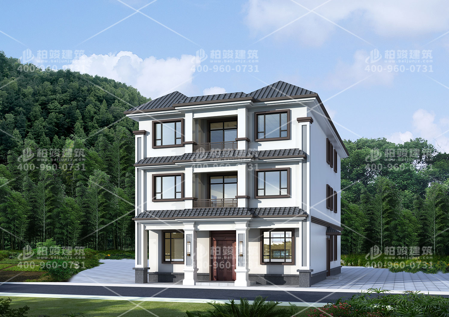 農(nóng)村自建小別墅設(shè)計(jì)，帶小賣(mài)部建筑完成就賺到了。