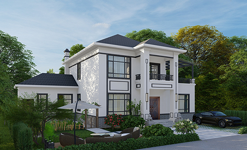 現(xiàn)代風(fēng)格二層房屋設(shè)計圖，外觀好看極了