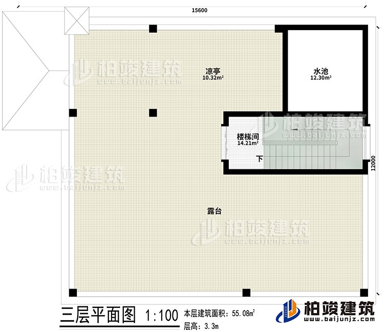 其他：樓梯間、露臺(tái)、涼亭、水池