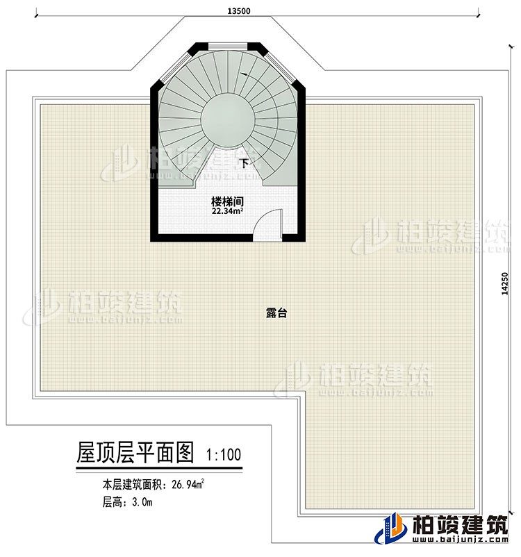 屋頂：樓梯間、露臺(tái)